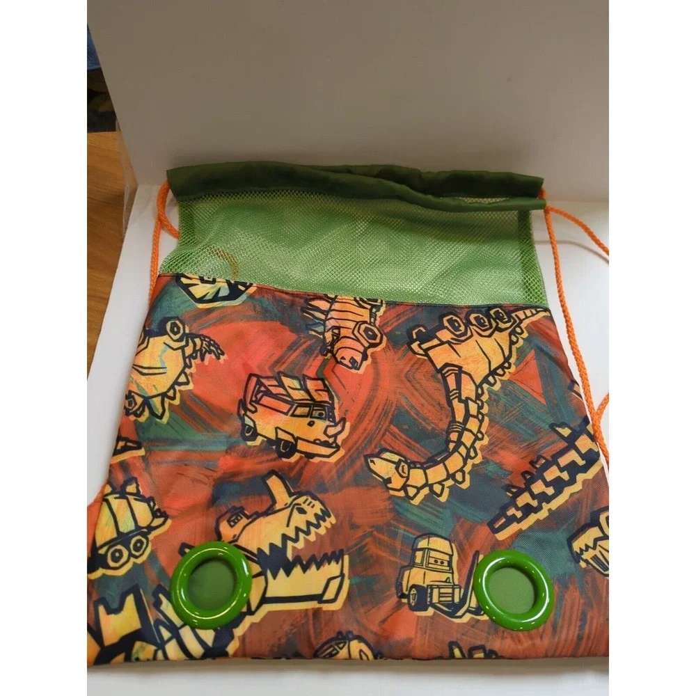 CARS Swim/Back Pack/Book Bag for Kids Disney Mater & Tyrannosaurus Rex